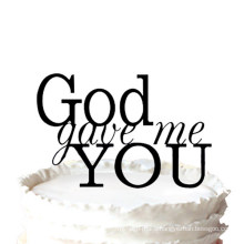 "God Gave Me You" Wedding Cake Topper